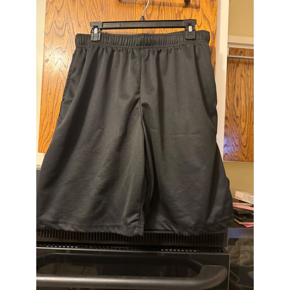 Zone Pro Mens Athletic Shorts Black‎ Mesh Basketball Gym Training Pockets Large